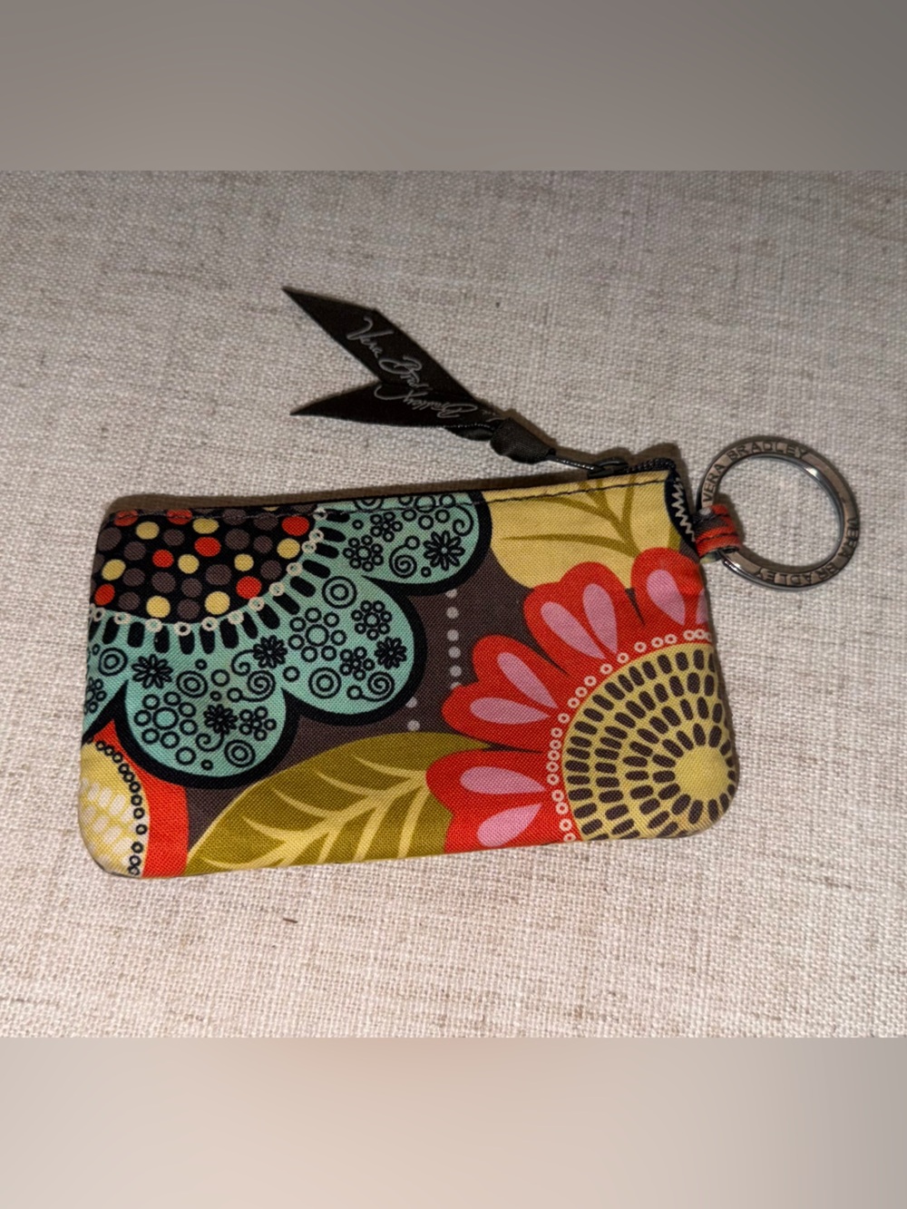 Vera Bradley Floral Pattern Key Pouch